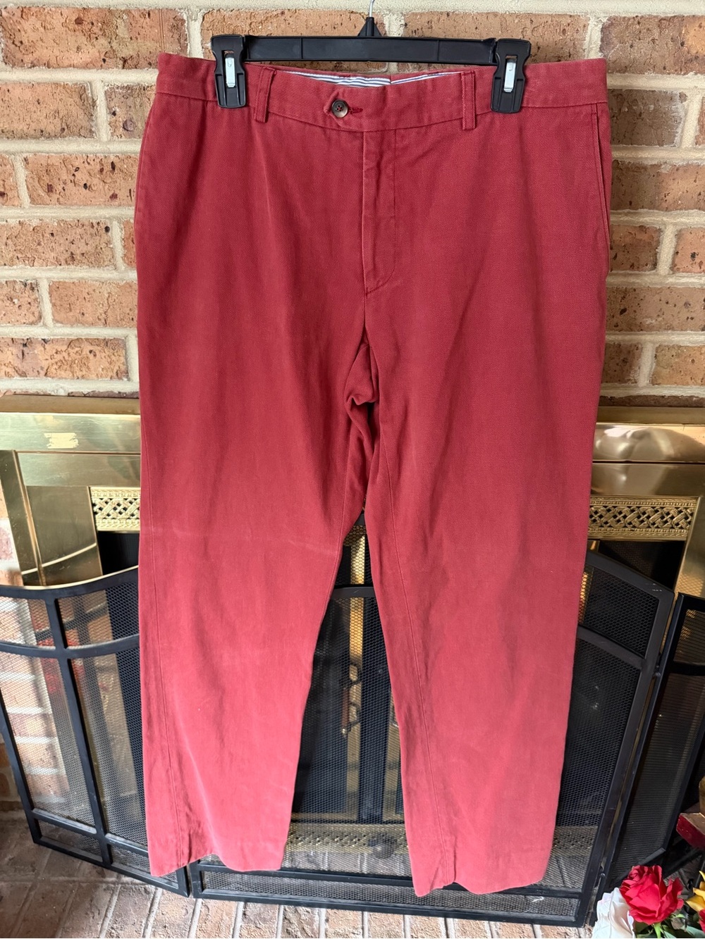 Men's Rust Red Chino Pants